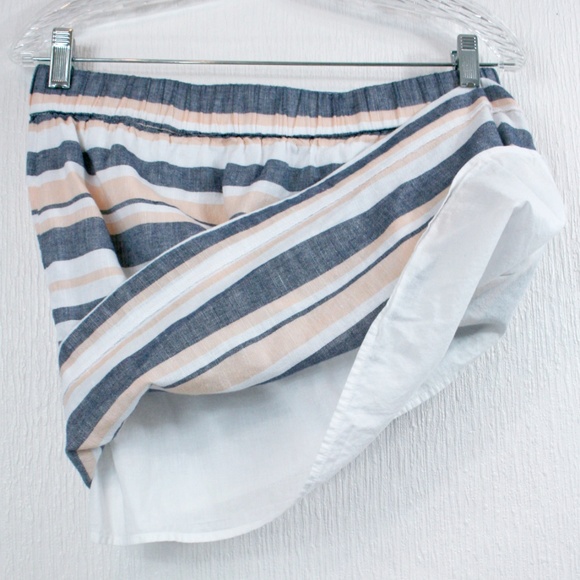 Banana Republic Linen/Cotton Striped Mini Skirt - Picture 6 of 7